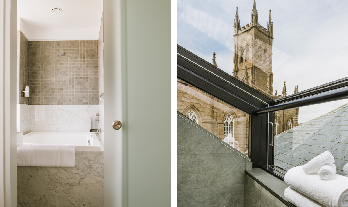 Bathroom one in Chapel House PZ
